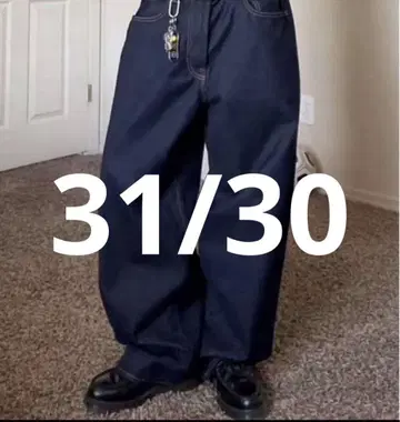 gap 슈퍼 배기 데님 네이비