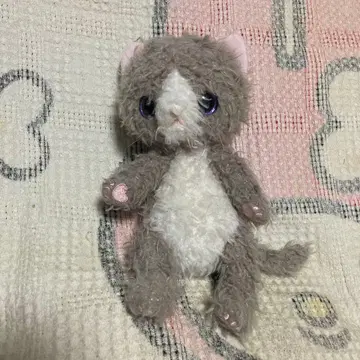 SAN-EI mimi coulevr 그레이 고양이 봉제 인형 중고품