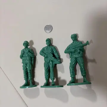 밀리터리 피규어 3체 세트 그린 컬러