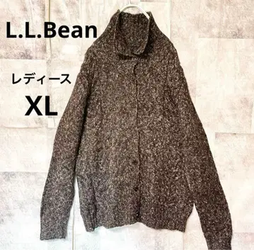 엘엘빈 여성용 가디건 XL 니트 가디건 브라운