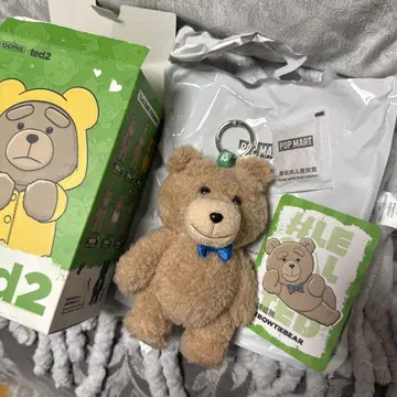 Ted2 테디 베어 액션 봉제 인형 펜던트 POPMART