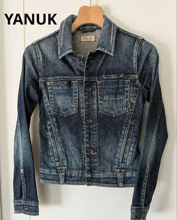 새상품급 YANUK 야누크 데님 자켓 스트레치 G 여성용