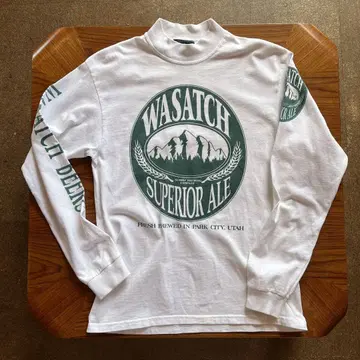 90s 기업계 모크넥 롱 T셔츠 USA제