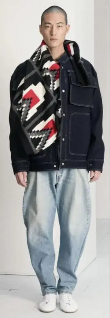 17AW Hed mayner PLEATED DENIM XS