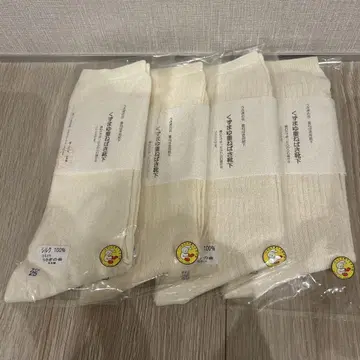 토끼 모임 실크 100% 리브 삭스 25cm 일본제 4켤레