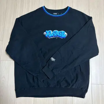 X-LARGE 블랙 맨투맨