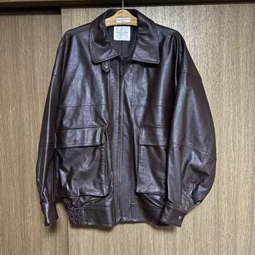 FREAK'S STORE 다크 브라운 가죽 자켓