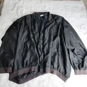 [ 큰 사이즈 ] CAMBIO 블랙 실크 자켓 얇은 소재 블랙