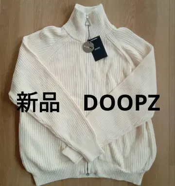 새상품 DOOPZ 화이트 집업 가디건 M