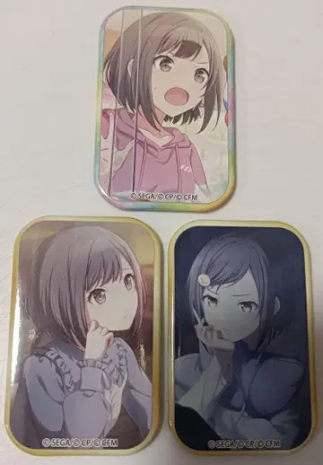 프로젝트 세카이 시노노메 에나 스퀘어 캔뱃지 3개 세트