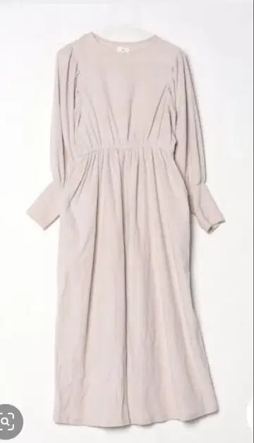 merry jenny 개더 슬리브 플리스 원피스 그레이