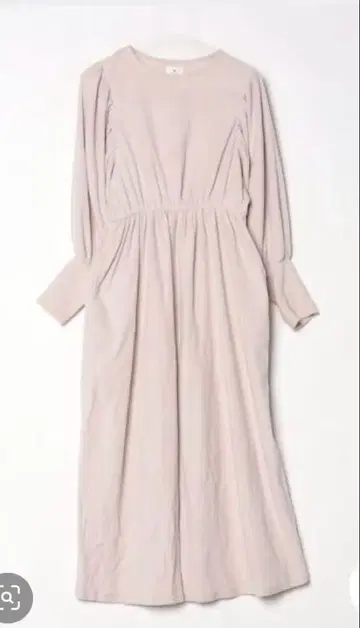 merry jenny 개더 슬리브 플리스 원피스 그레이