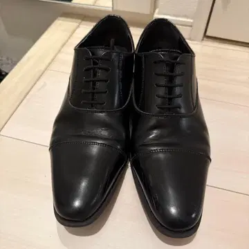 블랙 레이스업 드레스 슈즈 26.5cm