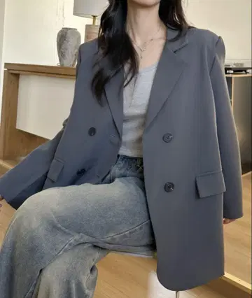 조조타운 Ada. 에이다 테일러드 자켓 그레이