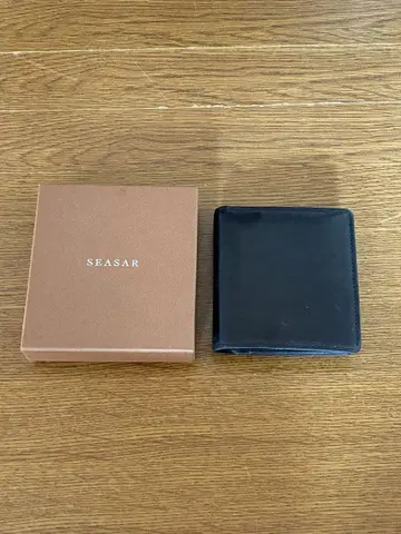 SEASAR Integral 접이식 지갑 네로 푸에블로 가죽