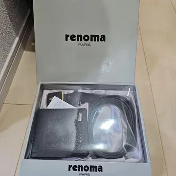 renoma 접이식 지갑과 벨트 세트
