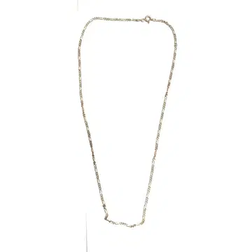 VINTAGE 이탈리아제 피가로 체인 목걸이 실버925