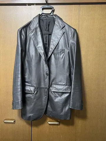 UNITED ARROWS 블랙 가죽 블레이저 M 사이즈