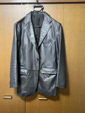 UNITED ARROWS 블랙 가죽 블레이저 M 사이즈