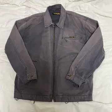 90s 00s 랭글러 보라색 워크 자켓 귀 페이드 구제 의류