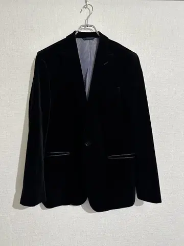 BANANAREPUBLIC 블랙 벨로아 자켓 40 사이즈
