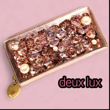 듀락스 deux lux 로즈 골드 장지갑 비쥬 펄