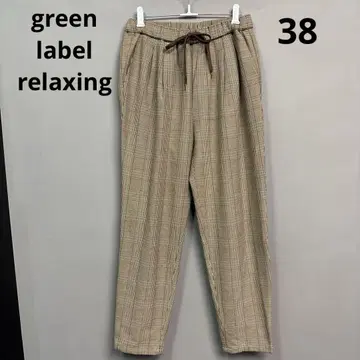 그린 라벨 릴랙싱 여성용 테이퍼드 팬츠 38 체크