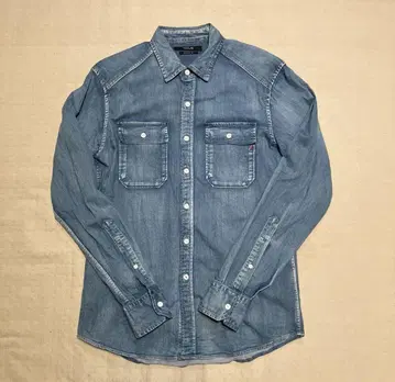 REPLAY 데님 셔츠 긴팔 REGULAR FIT 라이트 블루