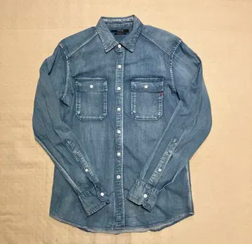 REPLAY 데님 셔츠 긴팔 REGULAR FIT 라이트 블루