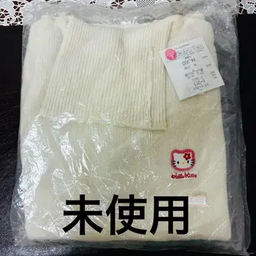미사용 초레어 레트로 산리오 키티 1997 화이트 스웨터 니트 M