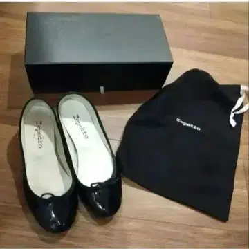 주말 가격 인하 레페토 발레 슈즈 Camille 카미유 블랙 에나멜