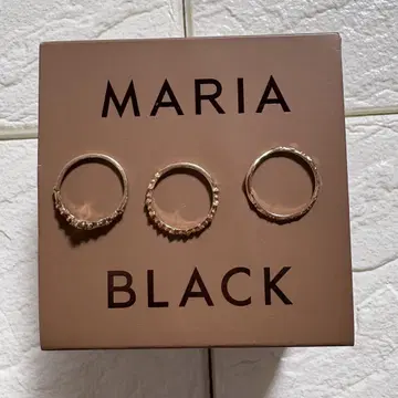 컨디션 최상 [ MARIA BLACK ] 반지 3점 골드