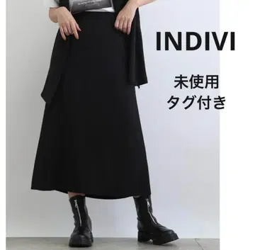 [ 미사용 택 포함 ] INDIVI 인디비 리락시 내로우 스커트 롱