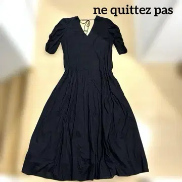 ne quittez pas 누키테파 롱 원피스 블랙
