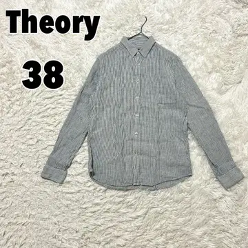 Theory 띠어리 (38) 스트라이프 셔츠 린넨 100%