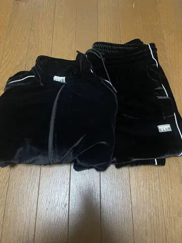 블랙 벨벳 저지 세트