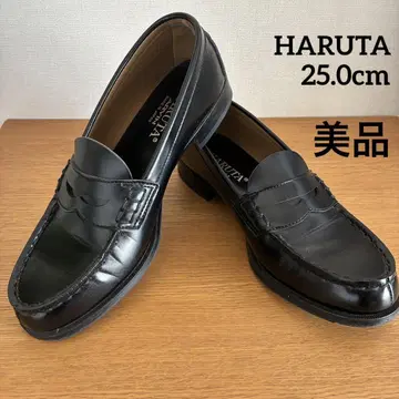 [새상품급] HARUTA 로퍼 블랙 25.0cm 남성용 여성용