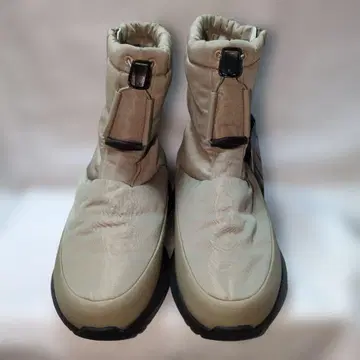 베이지 숏부츠 지퍼 달린