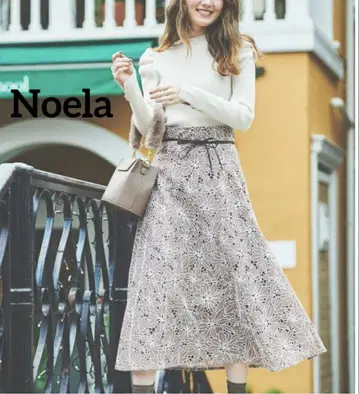 [컨디션 최상] Noela 노엘라 오팔 레이스 스커트 모카 브라운 M