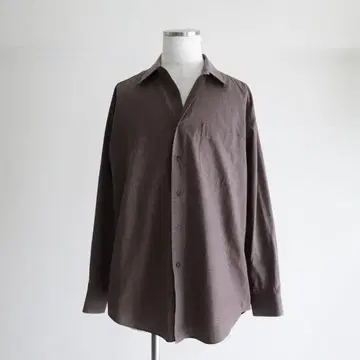 1980s im product 브라운 체크 셔츠 해밀턴기 L