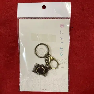 봄이 되면 카메라 키링