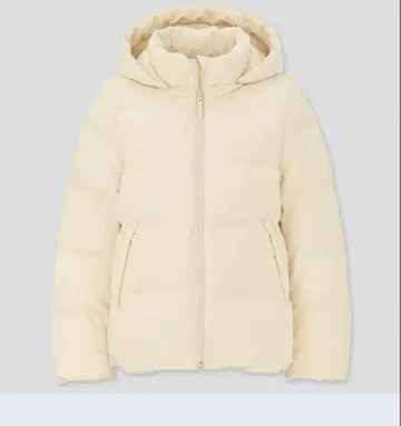 [ 새상품급 ] UNIQLO 심리스 다운 자켓 아이보리 M