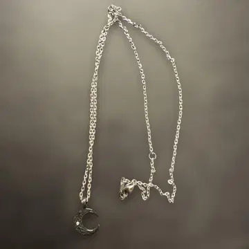스테인리스 스틸 달 모양 목걸이
