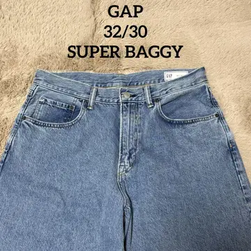GAP 라이트 블루 데님 와이드 레그 슈퍼 배기