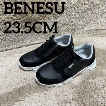 BENESU 블랙 스니커즈 지퍼 베네슈 23.5cm