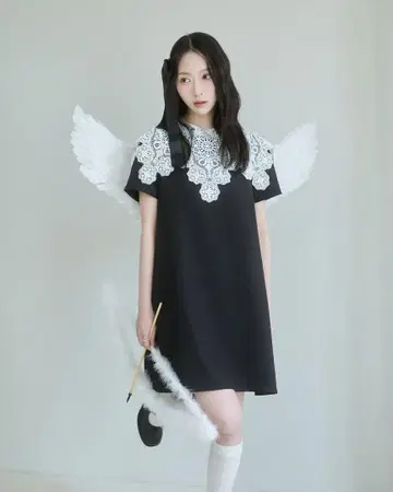 Lure you in 레이스 미니 원피스 드레스