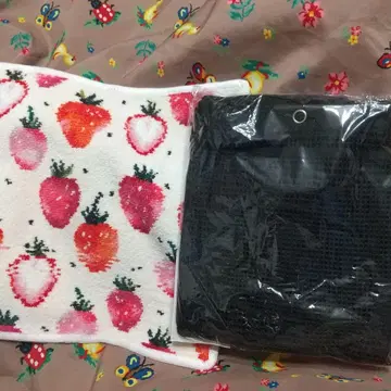 새상품 B급 페이러 스트로베리 손수건 킨자와 레이스 스누피 백