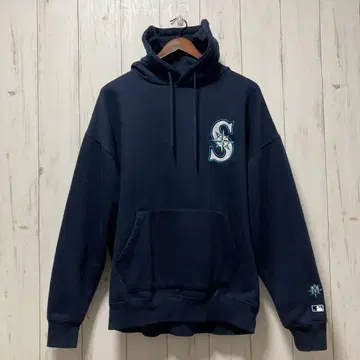 MLB 시애틀 마리너스 후드티 자수 로고 속기모