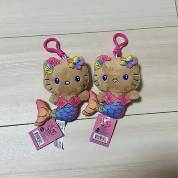 하와이 한정 일광화상 키티 봉제 인형 스트랩 머메이드