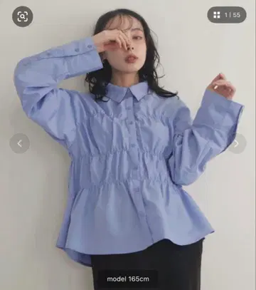 셔링 뷔스티에 디자인 셔츠